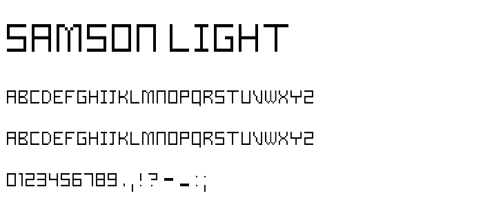 Samson Light font